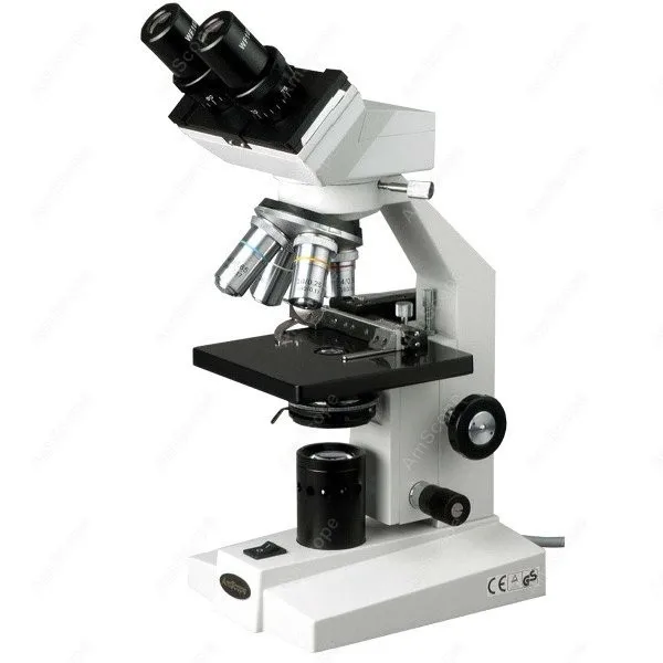 Бинокулярный Биологический микроскоп AmScope поставляет 40X 1000X бинокулярный с мех.