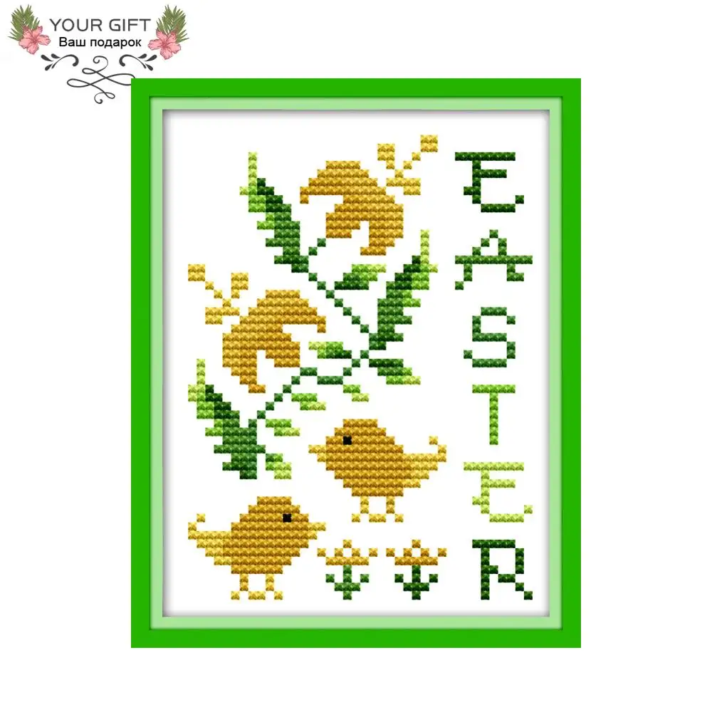 

Ваш подарок KB009 14CT 11CT подсчитанный и отпечатанный домашний декор пасхальные птицы рукоделие вышивка наборы для вышивки крестиком своими ру...