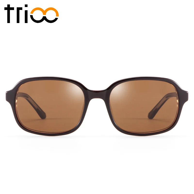 TRIOO элегантные коричневые очки для близорукости женские вождения UV400 глаз