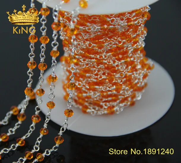 Оптовая продажа! Проволочные бусины цепочки бисер кристаллы граненые