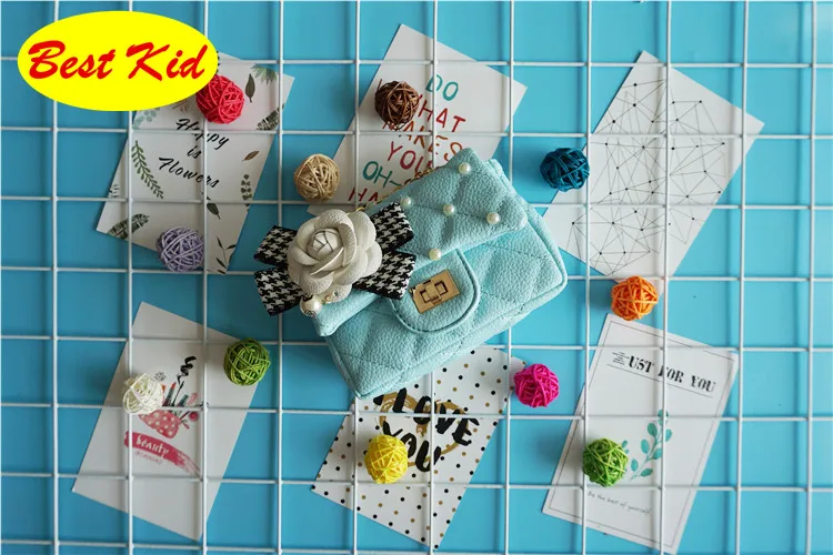 BestKid Bags! Newest Brand Flower Bead bags for Childrens Kids Small Shoulder Bag Toddlers Mini Purse Little baby SMT046 |