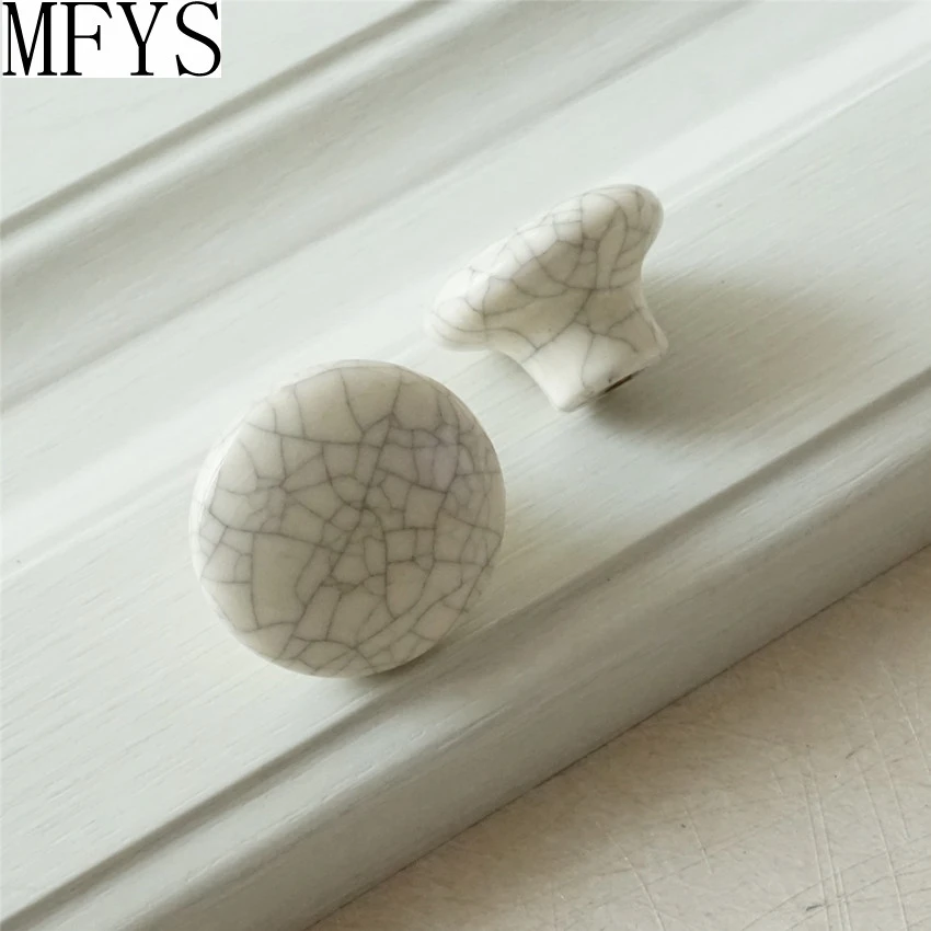 Ручки кухонного шкафа/ручки для ящиков комодов ручки Knb/белые керамические