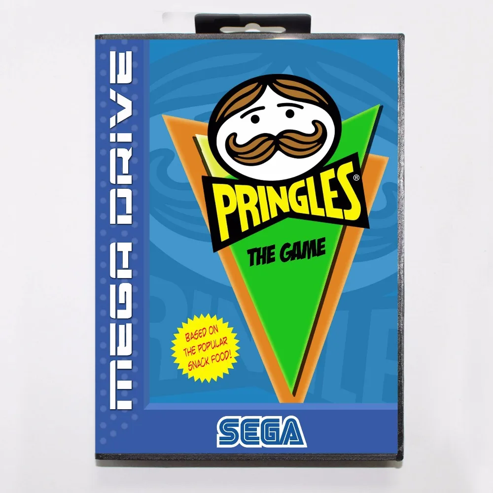Принглс 16 бит MD карточная игра с коробку для Sega Megadrive/Genesis|16 bit|md game16 bit md |