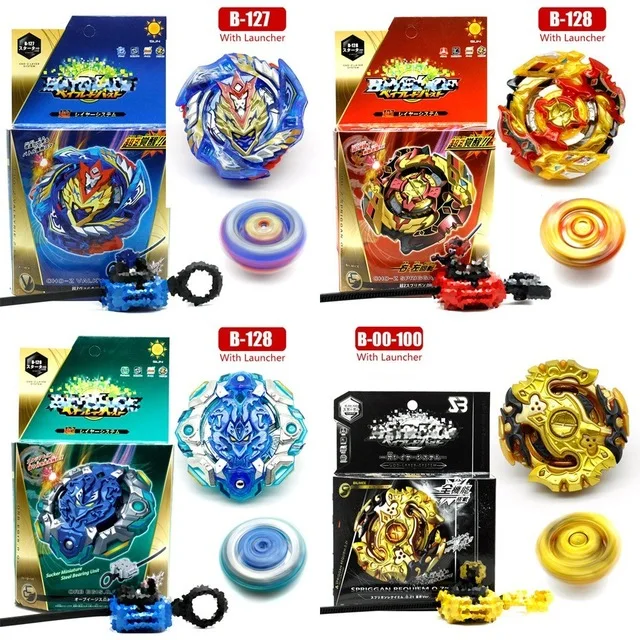 BeyBlade Burst B 128 Drain Launcher Fusion burst giroscopio Attack Pack bey blade игрушки для детей beyblade evolution|Волчки| |