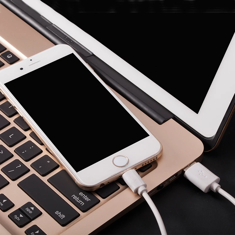 Алюминиевый Чехол-клавиатура для iPad Pro 12 9 2015 чехол планшета с Bluetooth клавиатурой +