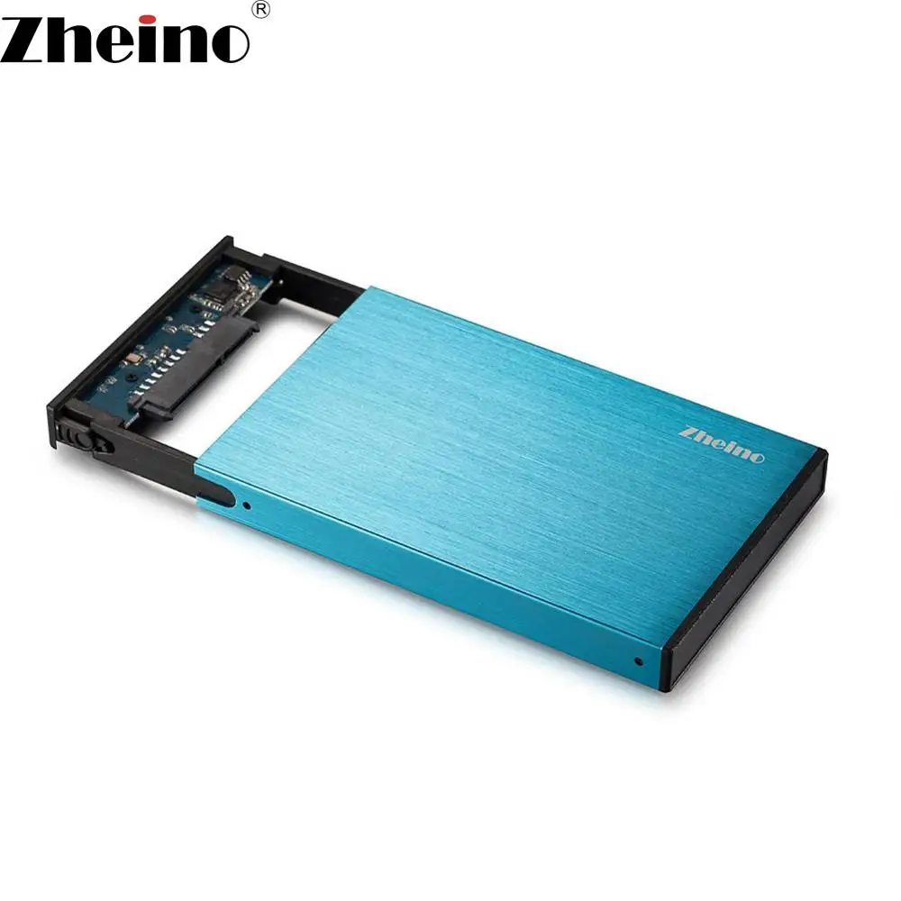 Zheino 2 5 дюймов SATA3 чехол USB 3 0 внешний корпус для SATA HDD/SSD жесткий диск синий ноутбука