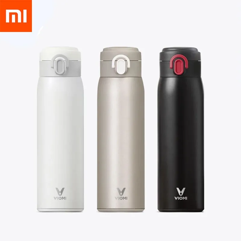 

Xiaomi Mijia VIOMI чашка из нержавеющей стали вакуумная колба 24 часа вода портативная «Умная» бутылка термос 460 мл для семьи
