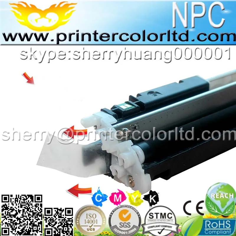 Тонер-картридж CF350A CF351A CF352A CF353A 130A совместимый с принтером HP Color LaserJet Pro MFP M176n M176 M177