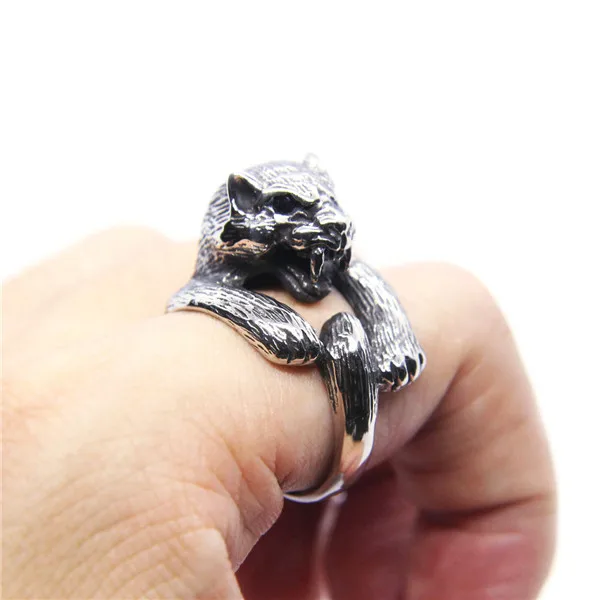 2017 кольцо с саблезубчатым тигром из нержавеющей стали 316L модное мужское и