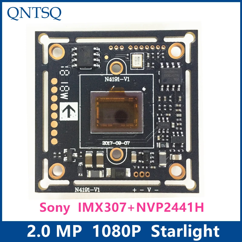 Плата CMOS IMX307 + NVP2441H, 1080P, 2 МП, 1/2, 8 дюймов, 4-в-1 Starlight, плата аналогового модуля камеры видеонаблюдения высокого разрешения, AHD,CVI,TVI
