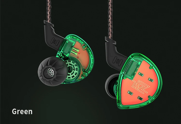 KZ ES4 наушники HiFi наушники динамические басы в ухо шумоподавление спортивные наушники с микрофоном для мобильного телефона Xiaomi
