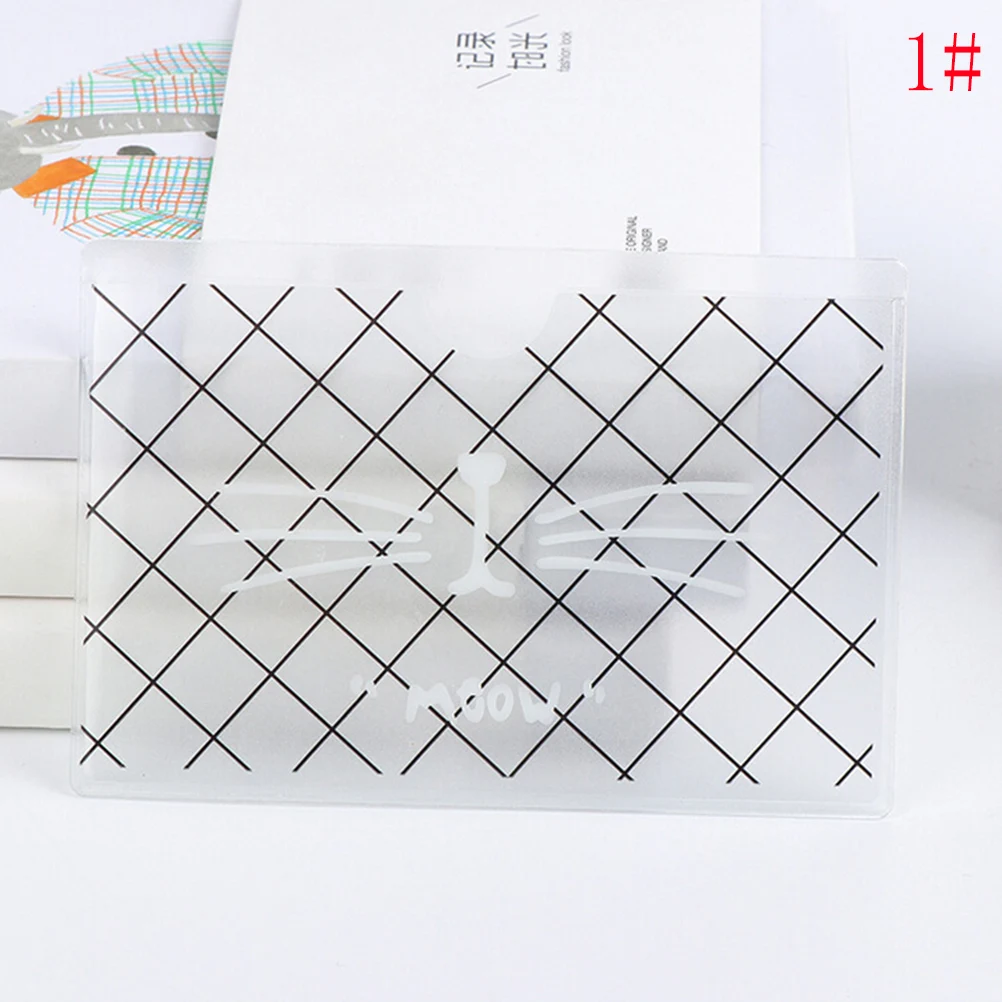 1PCS Fashion Transparent PVC Summer Travel Credit Card Holder Women Bag Transport Bus Car Business Cover Case | Багаж и сумки