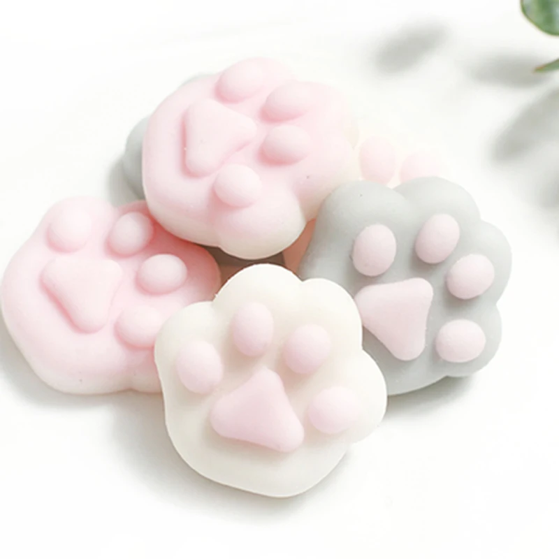 1pcs 4.5cm cute cartoon cat claw toy Squeeze Antistress Toy Pop Doll Novelty Stress Relief Venting Joking Decompression Funny | Игрушки и