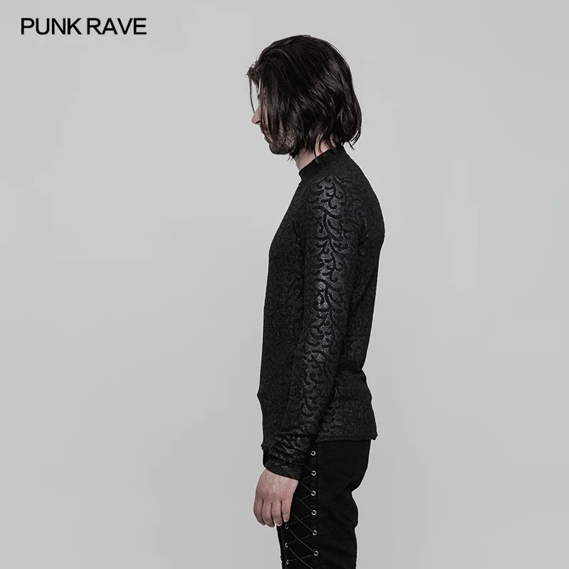 Мужская футболка с принтом в стиле панк Повседневная рок визуальный kei WT511|personalized