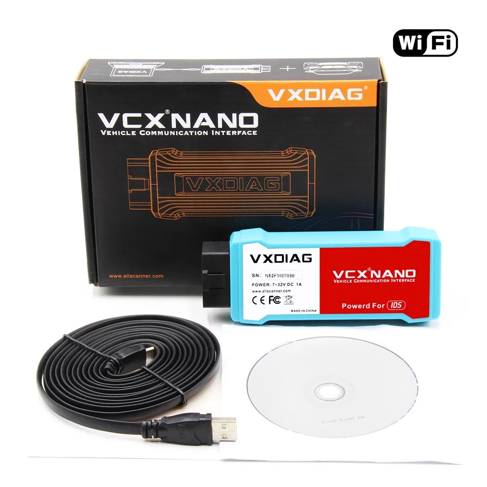 WIFI For IDS VXDIAG VCX NANO для Tis techstem V14.00.018 для JLR SDD V158 ODIS V5.1.5 OBD OBD2 автомобильный диагностический инструмент OBD2 wifi автоматический сканер - Цвет: WIFI For IDS