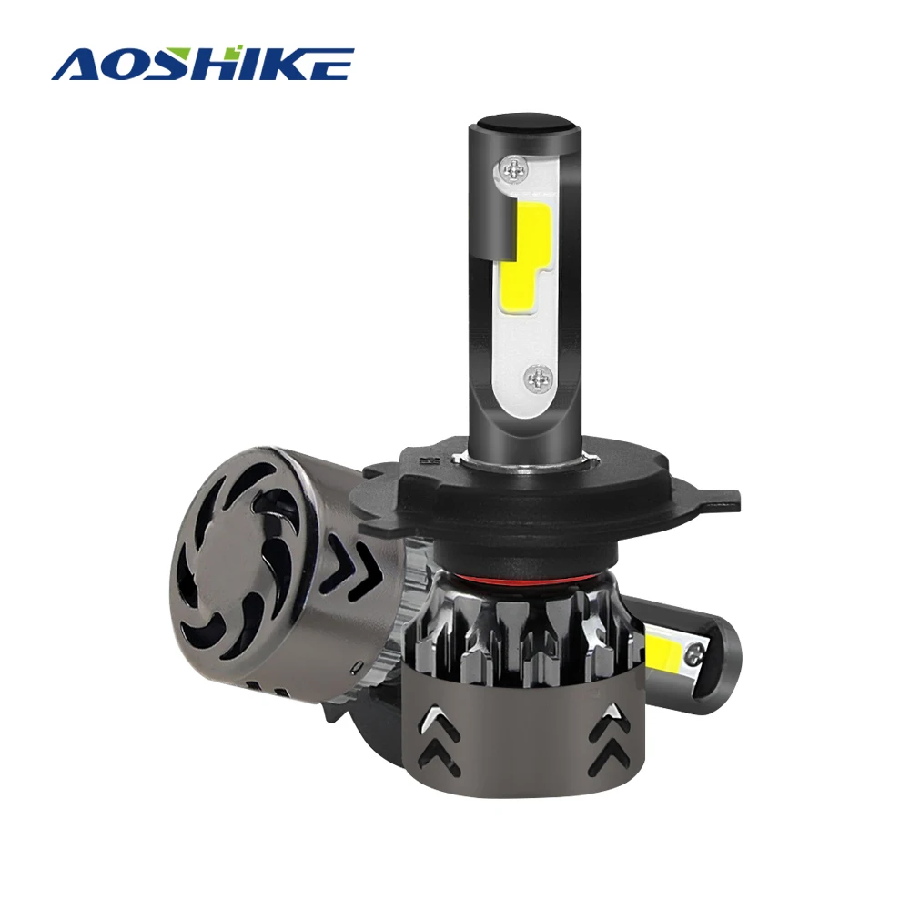 2 шт. Автомобильные светодиодные лампы 80 Вт 12 В 9005 лм 6000 К|Передние LED-фары для авто|