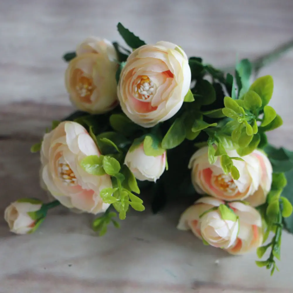 Букет искусственных цветов из шелка украшение в европейском стиле 1 шт. с