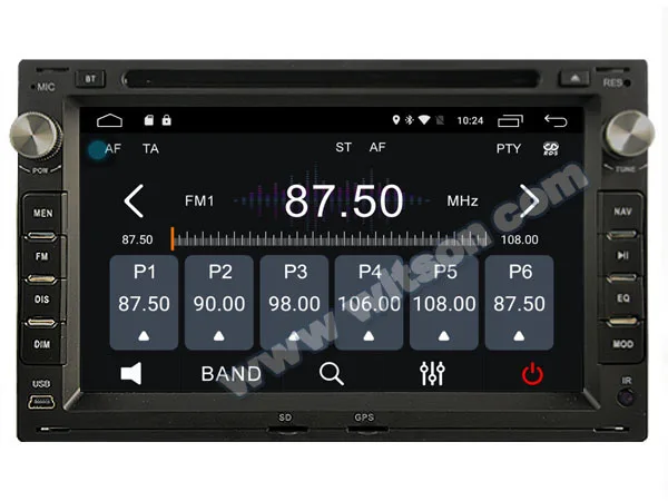 Специальный автомобильный DVD-плеер 7 дюймов четырехъядерный Android 6 0 OS для Peugeot 307