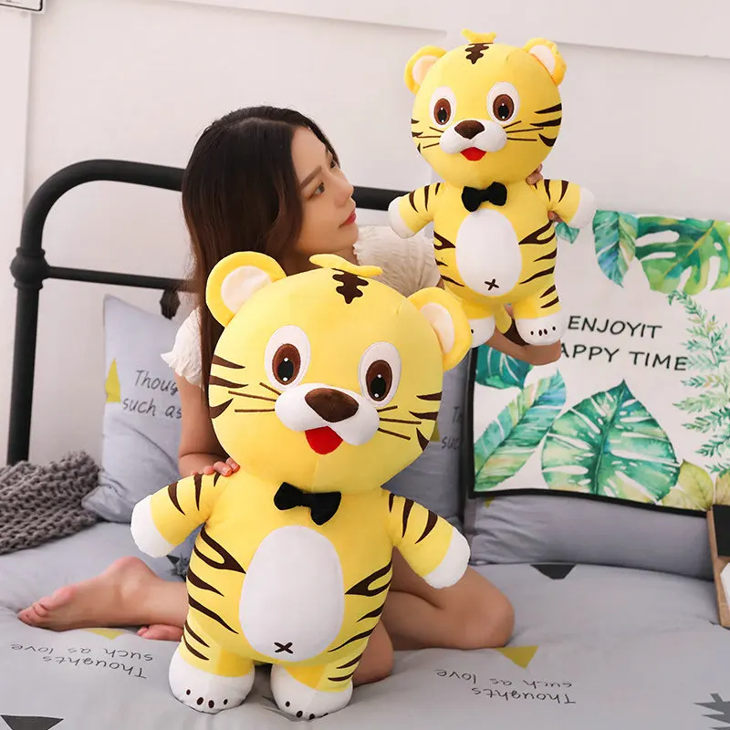 Игрушка плюшевая YESFEIER мультяшное кавайное аниме тигр мягкое Мягкое Животное