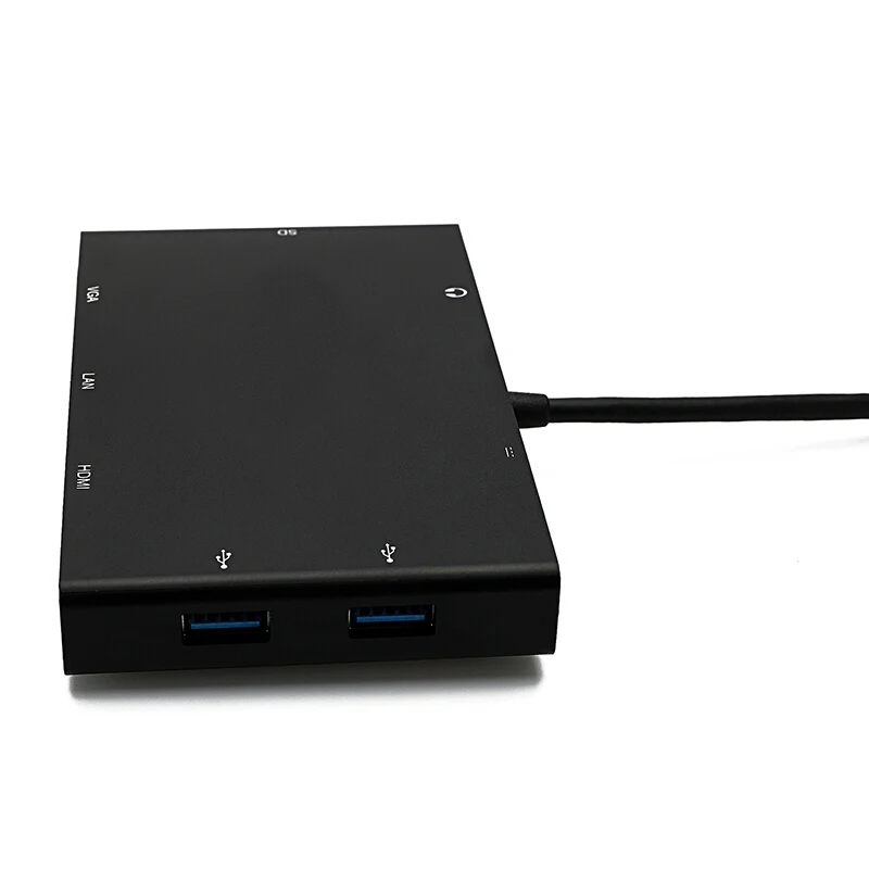 Type-c к HDMI/VGA/RJ45/SD хаб S-1600 черный | Мобильные телефоны и аксессуары