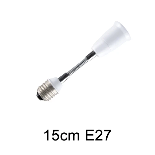 15CM EeeToo адаптер E27 для E27 расширяющийся гибкий основание светильника 6 и 9 см, каблук 15 см, 20 см, 30 см, 35 см, 60 см с металлическими заклепками; туфли-лодочки шланг Светильник Конвертор гнездо - Цвет: 15CM