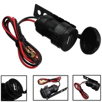 12V Black Waterproof Motorcycle Handlebar Cell Phone USB Charger Power Adapter high quality suitable for moto