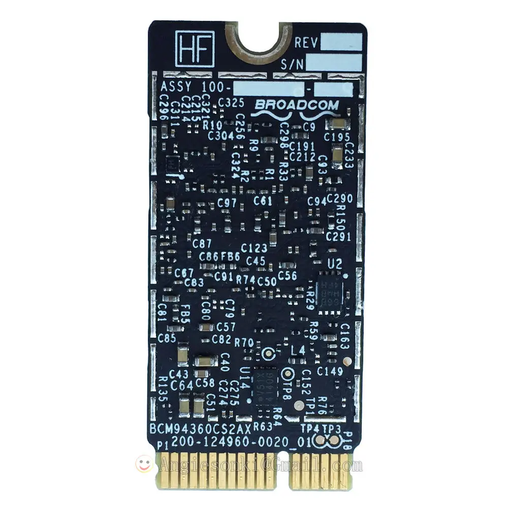 Беспроводная карта BCM94360CS2 AC + Bluetooth4.0 802.11ac Wi Fi в аэропорту 13 &quotAir A1465 A1466 MD711 MD712 MD760 761