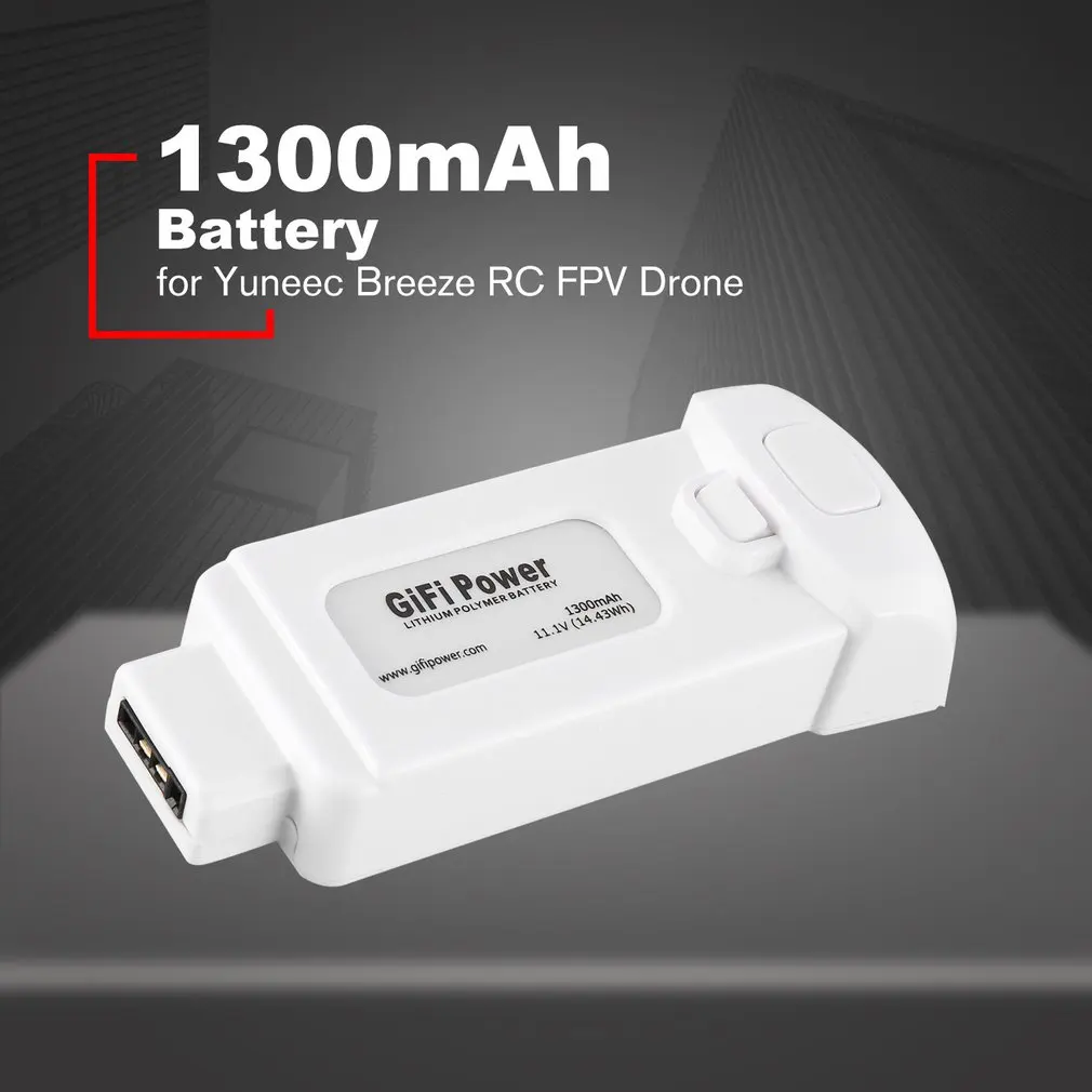 11 1 V 1300 mAh/1700 mAh 14.43Wh сменный литий полимерный аккумулятор для Yuneec Breeze Для летающего