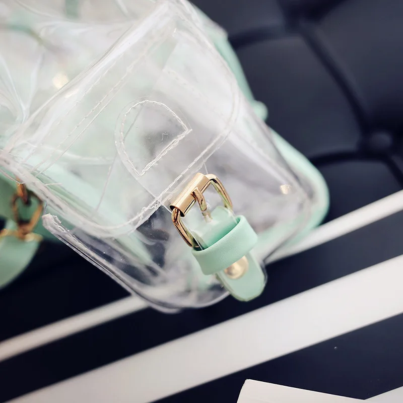 Женский прозрачный рюкзак прозрачная пластиковая Дорожная сумка из ПВХ для