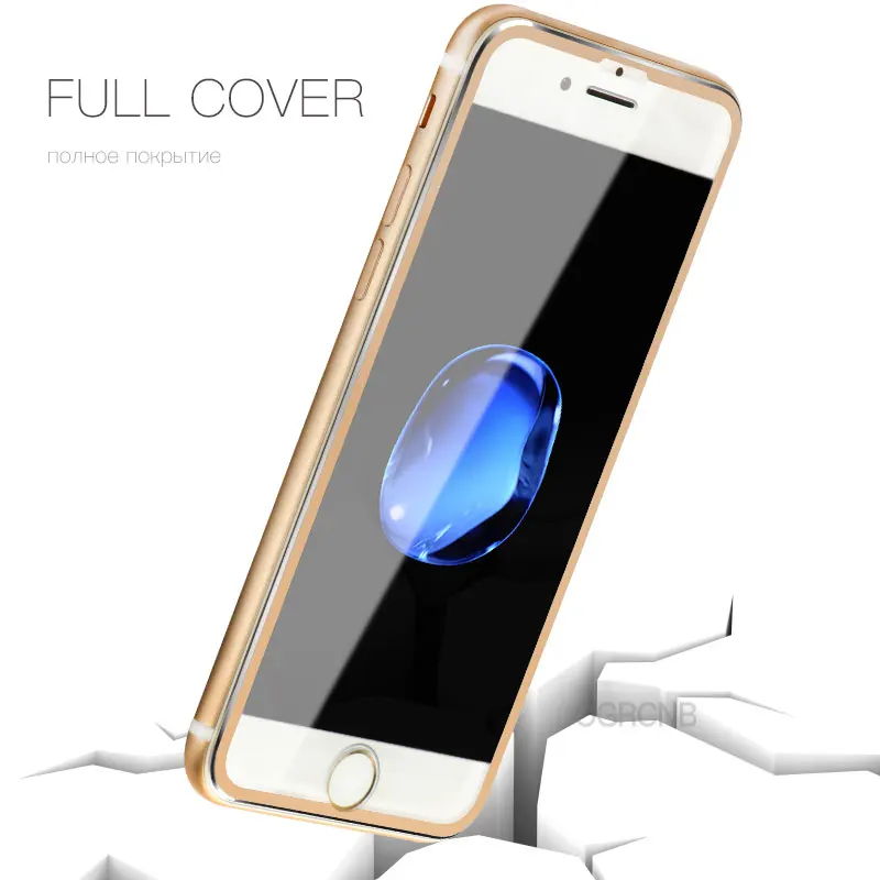 3D закаленное стекло из алюминиевого сплава для iPhone 5S 7 8 Plus X защитная пленка