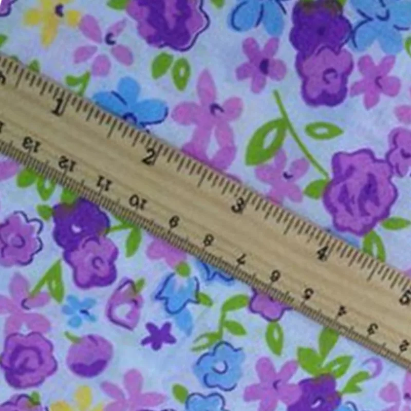 7 шт. 25*25 см Новое поступление фиолетовая Цветочная сетка 100% хлопок ткань для