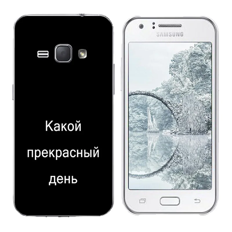 for Coque Samsung J1 2016 Case Soft TPU Cover Fundas J120F SM-j120f/ds Silicon Russian Language Printing Covers |