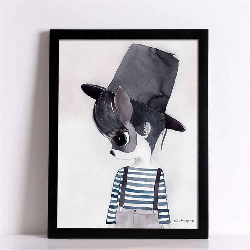 Милый мультфильм для девочек и мальчиков художественные принты плакат Настенная