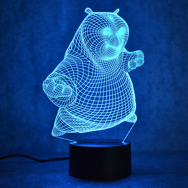 Креативный 3D USB светодиодный визуальный ночник настольная лампа детский