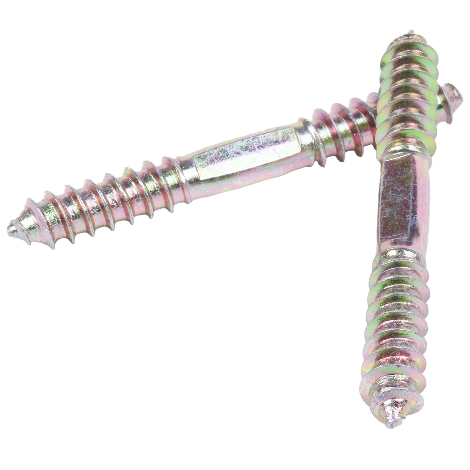 M8 x 70mm Double head Wood to Furniture Fixing Dowel Screw 10Pcs | Обустройство дома