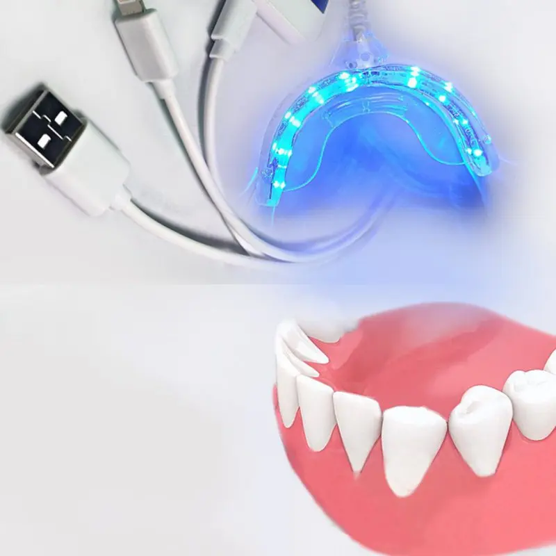Умный светодиодный устройство для отбеливания зубов 3 usb порта для Android IOS система для отбеливания зубов отбеливание зубов отбеливающий дропшиппинг