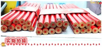 

red flat round Refill Carpenter Pencil Woodworking dedicated 50pcs free shipping
