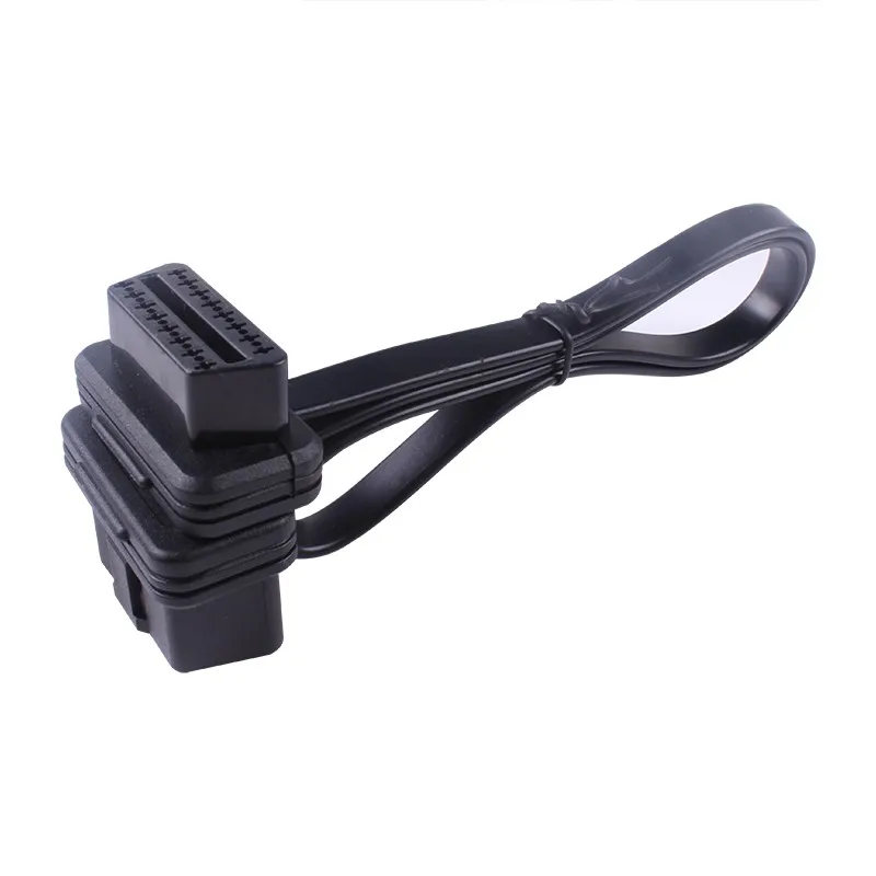 OBD2 60 см 100 тонкий как лапша OBDII 16Pin ELM327 мужчин и женщин Локоть удлинитель OBD 2 авто