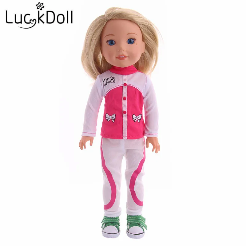 LUCKDOLL высококачественные красочные пижамы ручной работы одежда платье костюм для