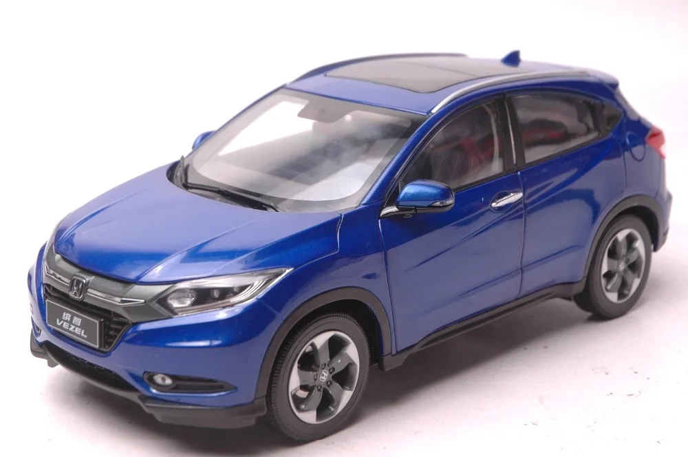 1:18 Diecast Model for Honda Vezel HR-V 2015 Blue SUV Alloy Toy Car Collection HRV HR V | Игрушки и хобби