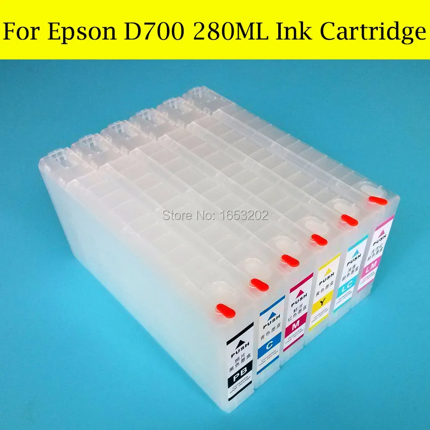 6 шт. картриджи для принтера EPSON D700|ink cartridge|refillable ink cartridgesrefillable cartridges |