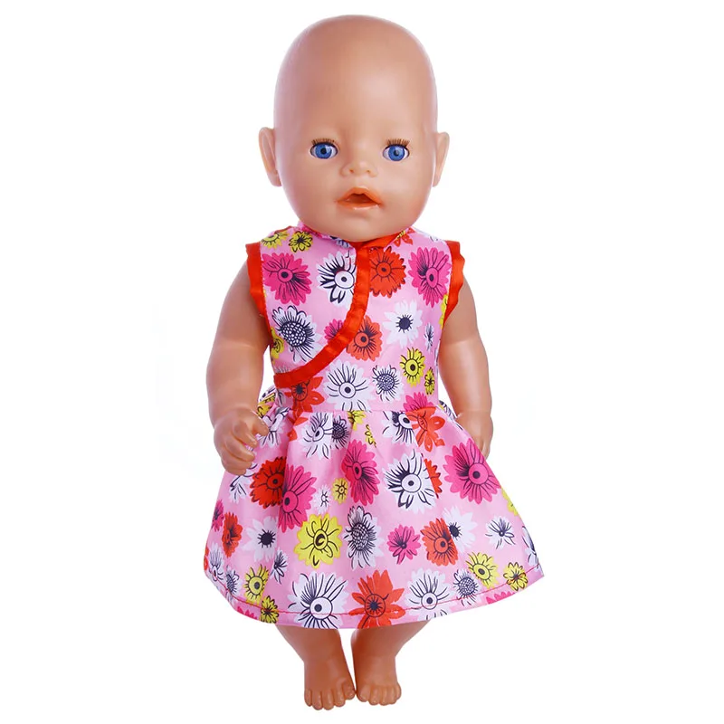 Платье для куклы LUCKDOLL 18 дюймов 43 см с цветочным принтом | Игрушки и хобби