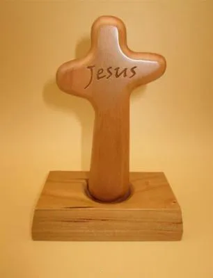 cross 1 шт. христианские подарки из массива дерева крест украшения перстень из нержавеющей стали квадратные подарки Декор Аксессуары - Цвет: cross