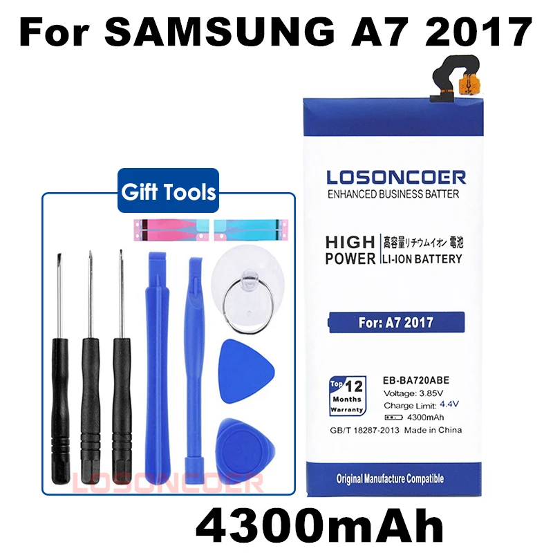 Losoncoer 4300 мА/ч, EB-BA720ABE Батарея для samsung Galaxy A7 /SM-J730F/J7 SM-A720 A720F A720S Galaxy J7 Pro