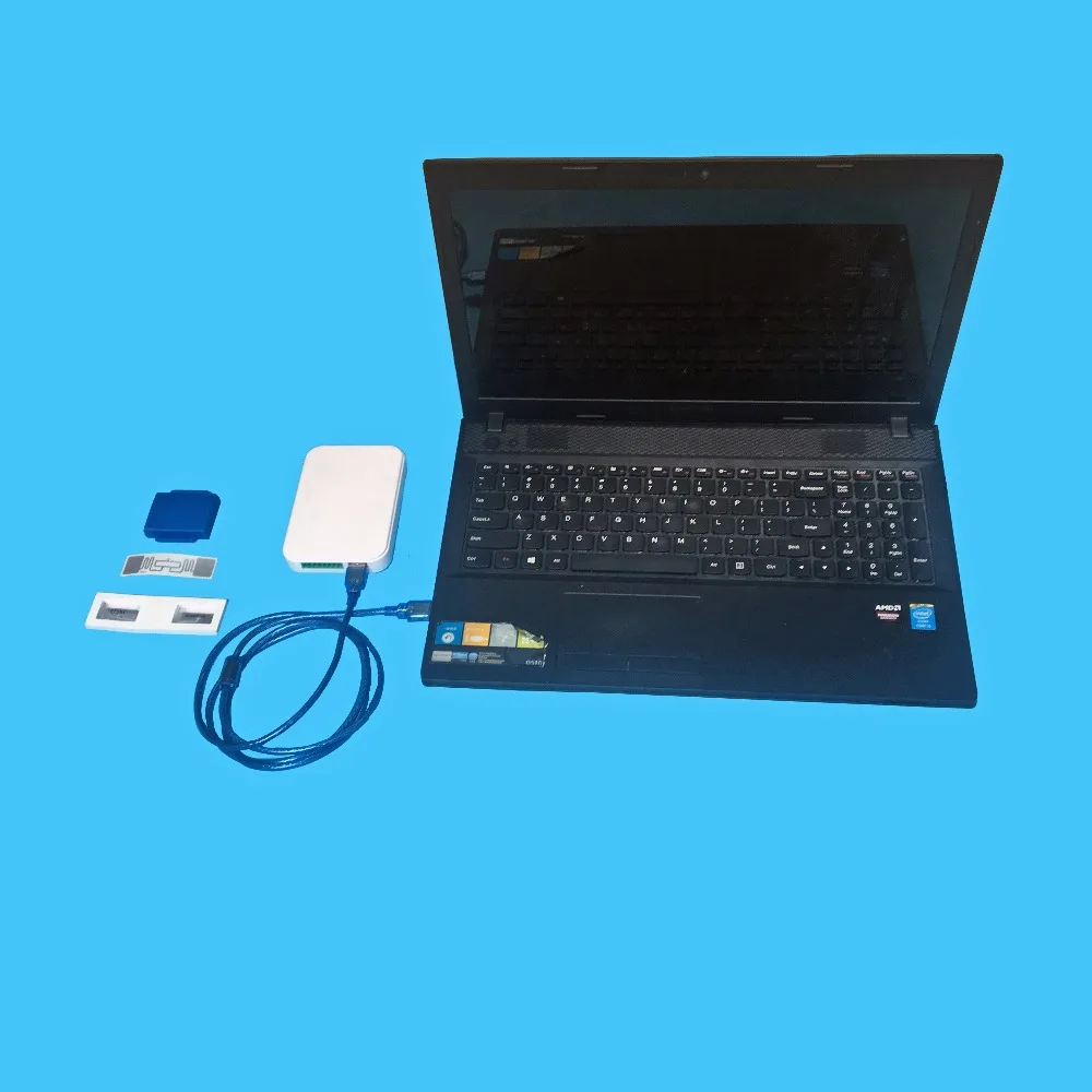 Короткий диапазон считывания usb Настольный UHF RFID считыватель пассивный epc gen2 iso18000