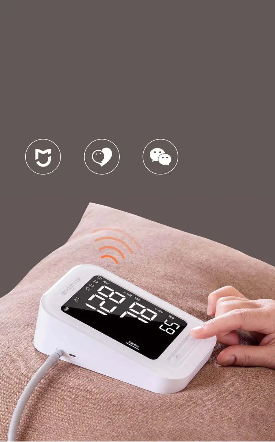 Andon Wi-Fi электронный монитор артериального давления, голосовая трансляция, домашние цифровые Сфигмоманометры, умные измерения