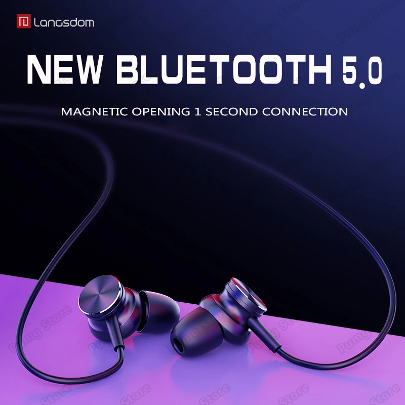 Langsdom Bluetooth наушники L33 портативный супер бас стерео Беспроводная игровая