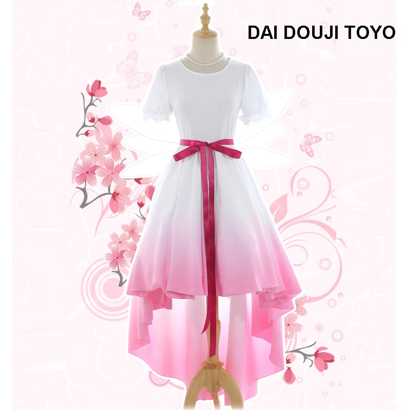 Карточка captor SAKURA DAI DOUJI TOMOYO Li Syaoran косплей костюм цветок платье феи карнавальный