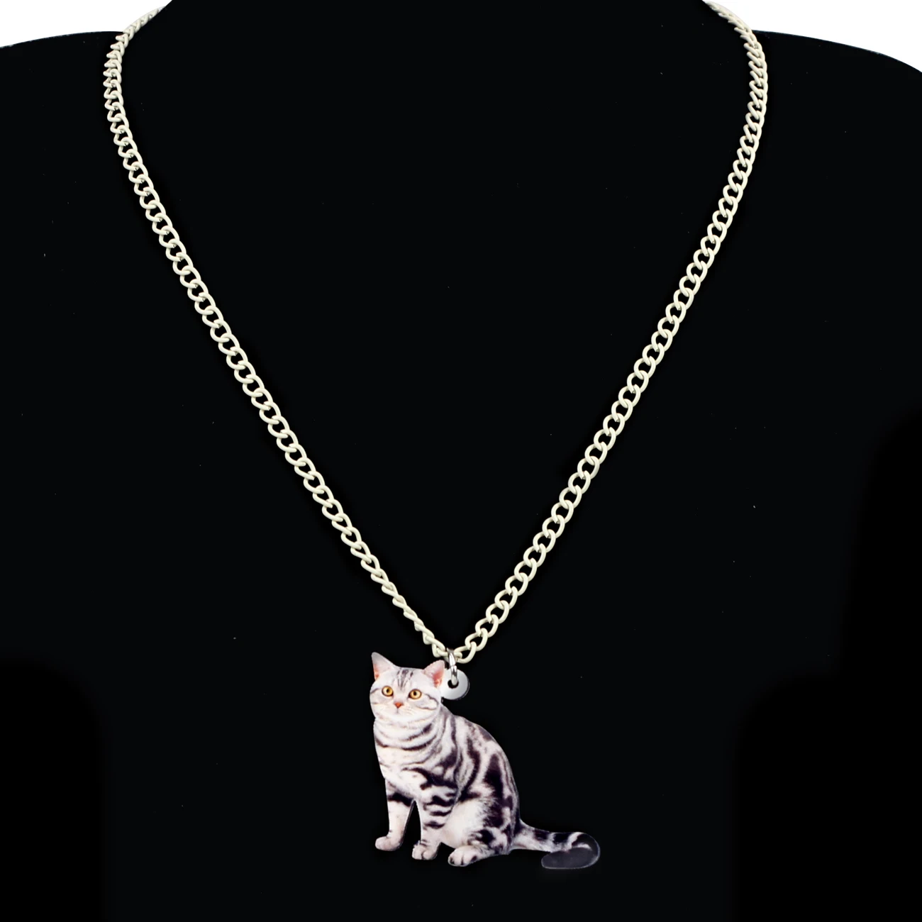 Акриловые американские короткие серьги-подвески WEVENI в виде котят ожерелье