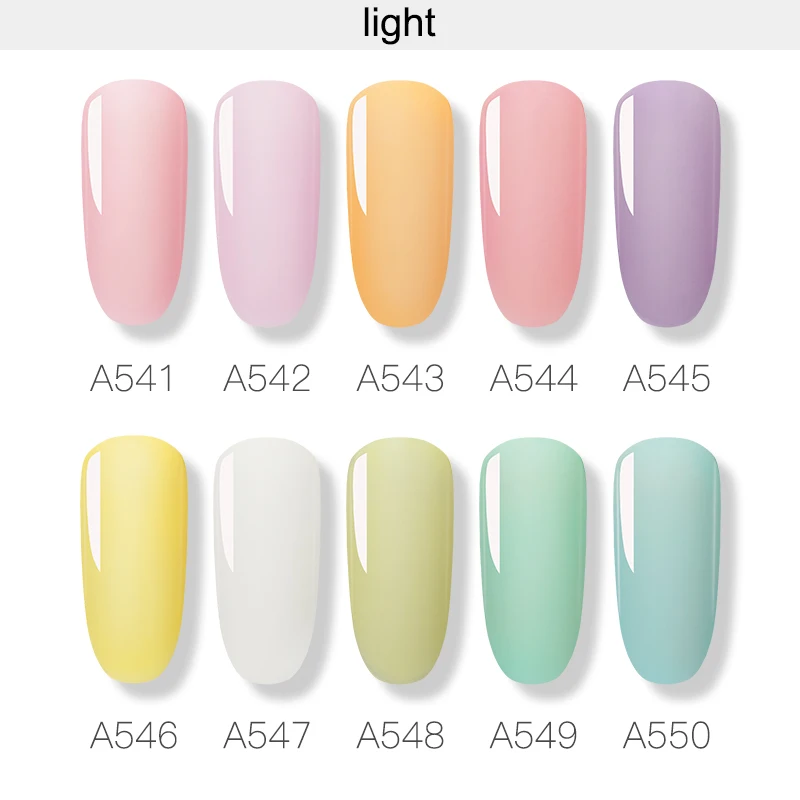 ROSALIND Luminous Neon Gel Nail Polish Set 12pcs/lot Semi Permanent Nails All For Manicure Hybrid Varnishes Sets | Красота и здоровье